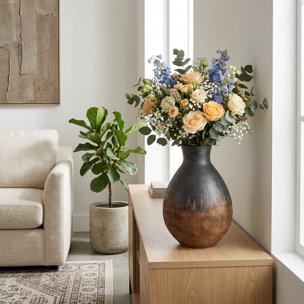 Monroemill Black/Brown Small Vase