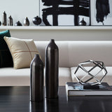 El Toro Black Metal Cylinder Vase