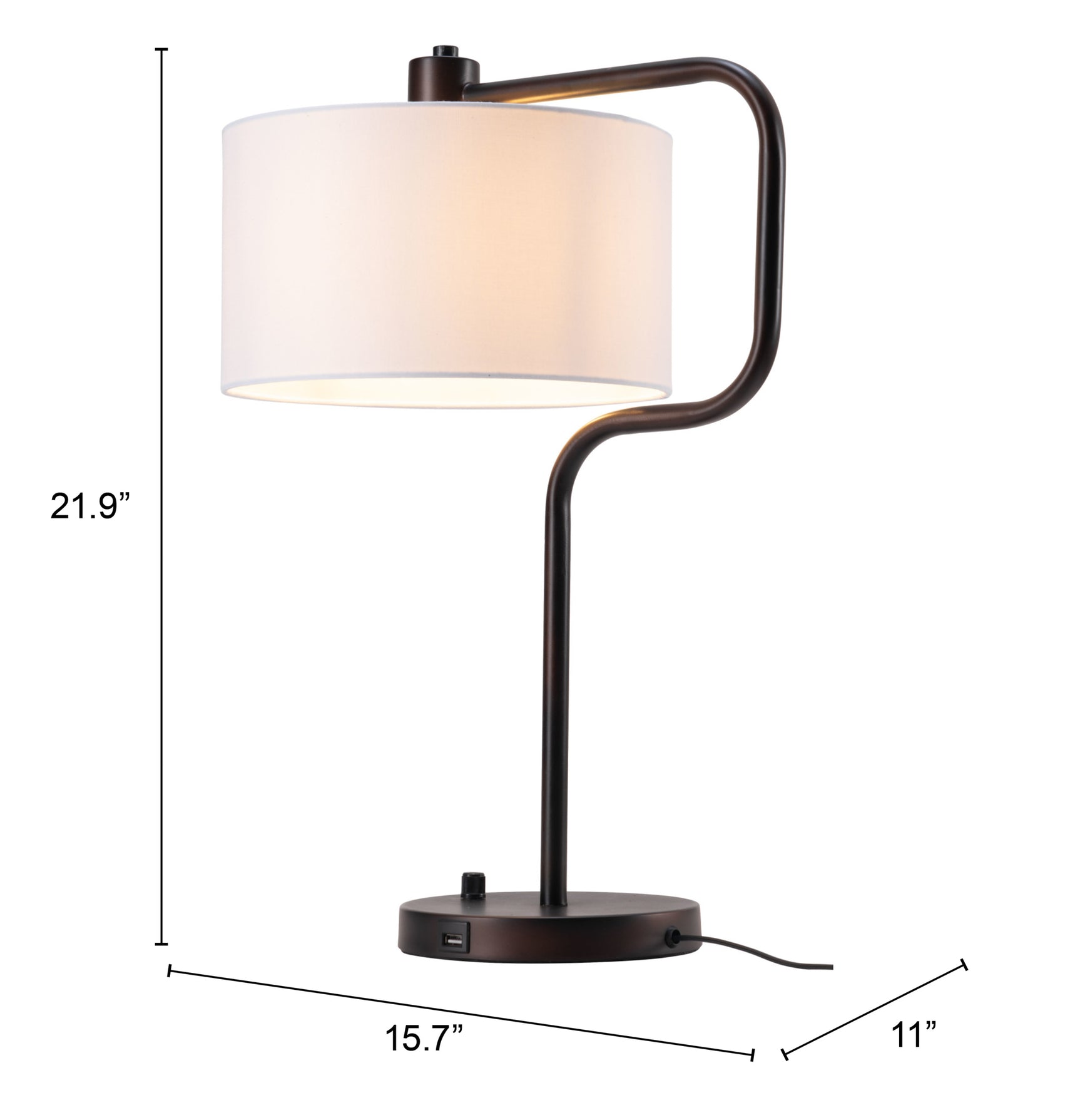 Middlemist White Table Lamp