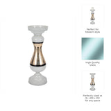 Lafayette White Small Glass Candle Holder