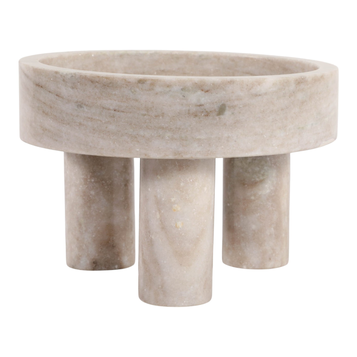 Broganmoor Beige Marble Bowl on 3 Feet
