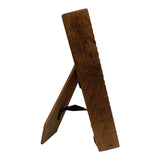 Pinnio Brown Small Ribbed Wooden Photo Frame