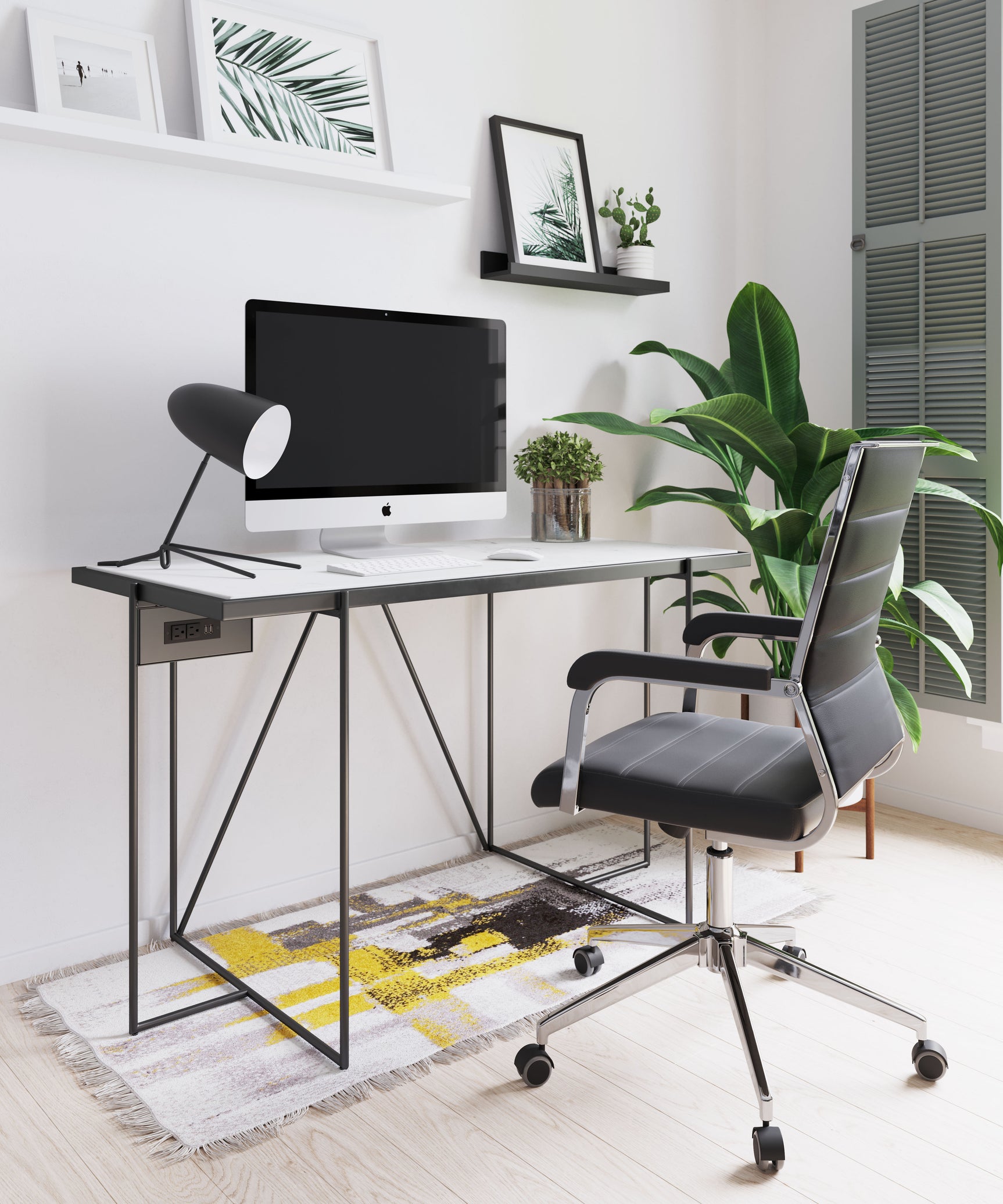 Liderato Black Office Chair