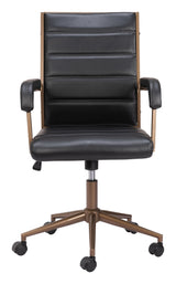 Auction Vintage Black Office Chair