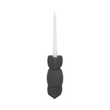 Ennisvale Black Sand Glaze Stacked Objects Taper Holder