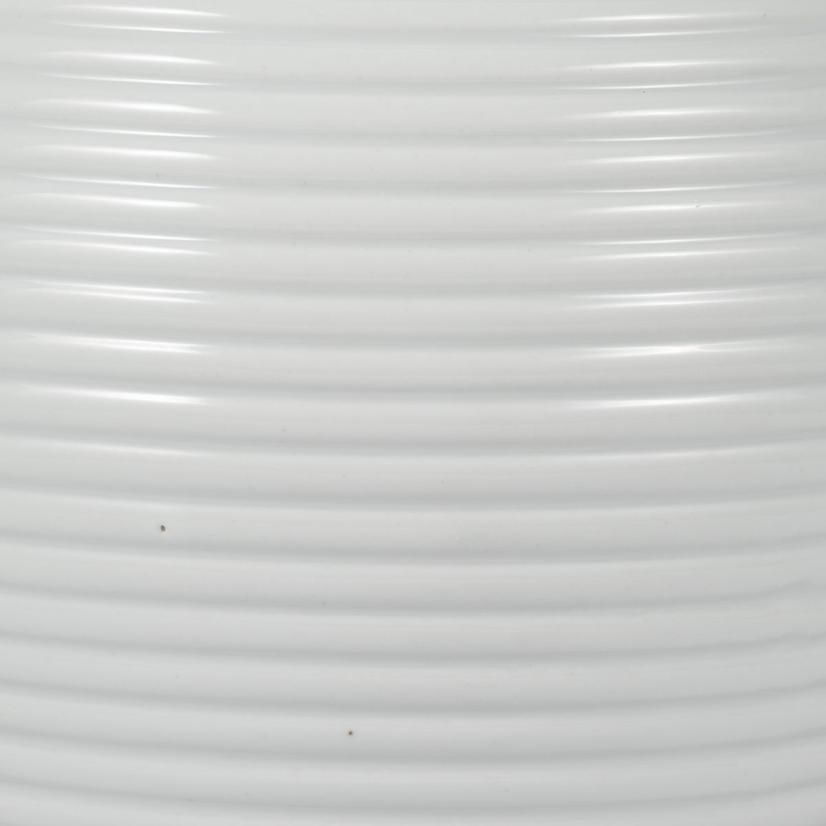 Clydecross White Ceramic Ribbed Temple Jar