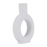 Rawson White Ceramic Round Cut-Out Vase