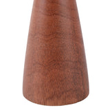 Eder Walnut Large Wood Modern Taper Holder