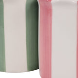 Sun City Multicolor Coconut Goji Orange Stripe Candles (Set of 2)
