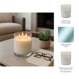 Isleford Clear Jasmine Frosted Glass Candle