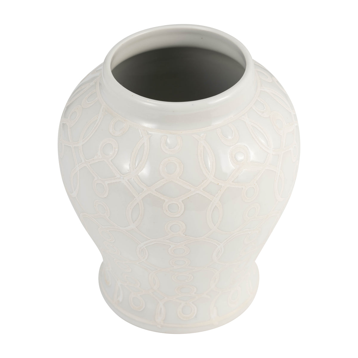 Shackelford Ivory Temple Jar - 16077EC