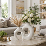 Burgessvale White Vases (Set of 2)