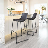 Smart Black Barstool (Set of 2)