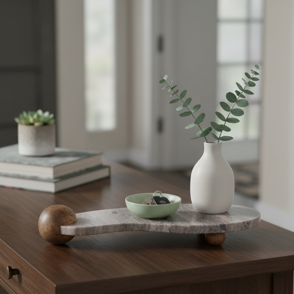 Greysonwood Tan/Brown/Ivory Tray