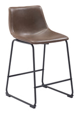 Smart Vintage Espresso Counter Stool (Set of 2)