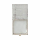 Malibu West White/Gold Wood Tic Tac Toe