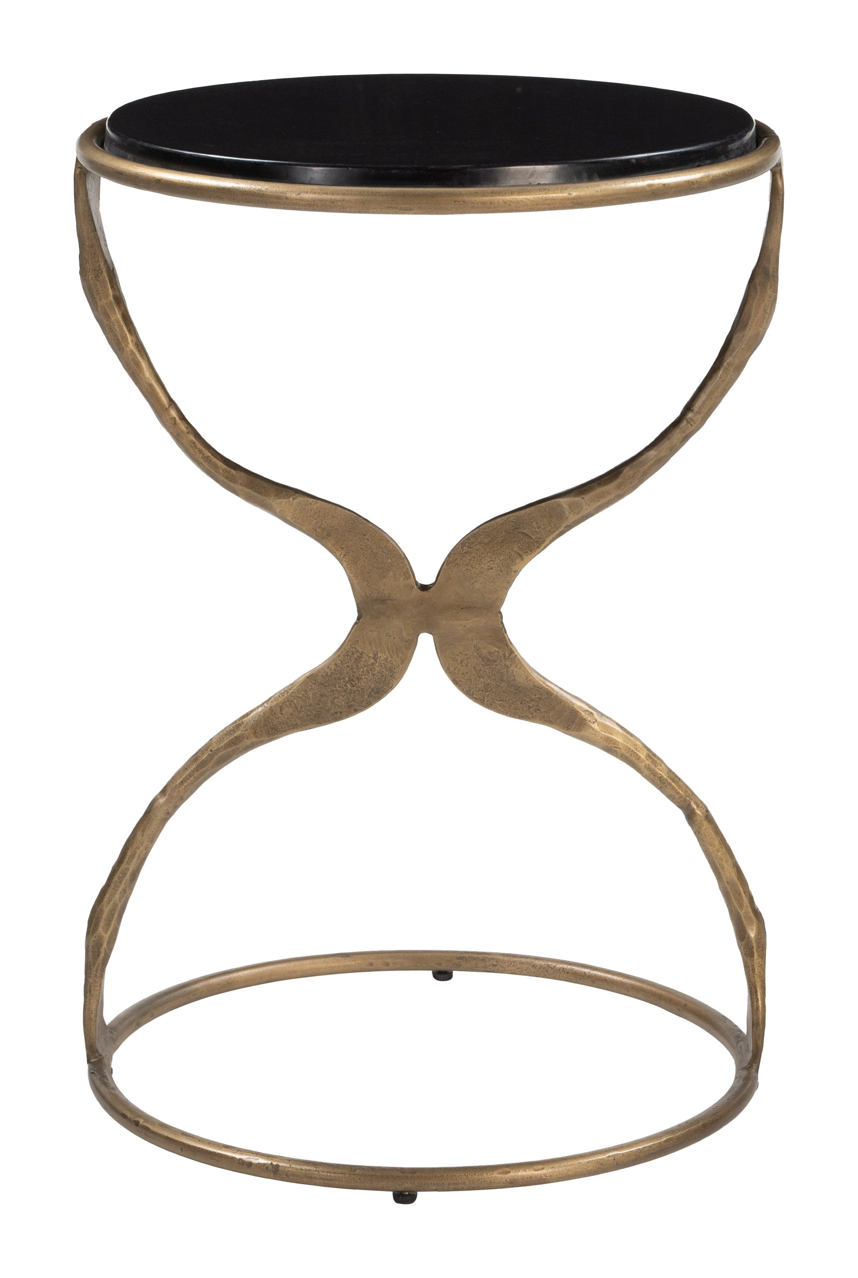 Tempus Black & Brass Accent Table