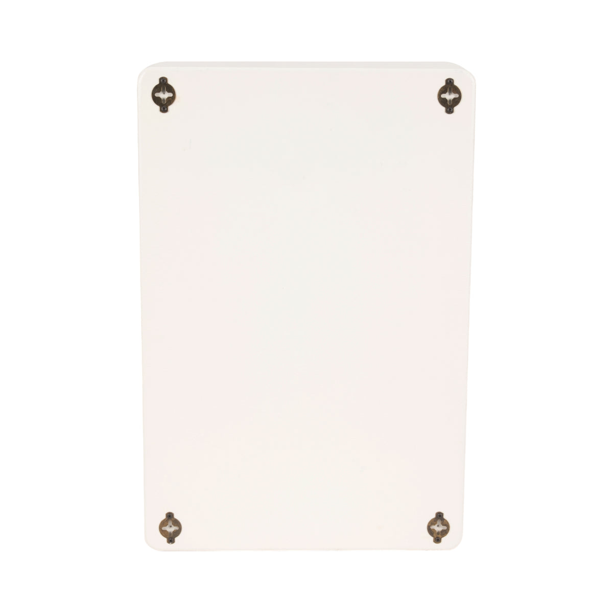 Avery Place White Rectangle Rough Finish Wall Shelf