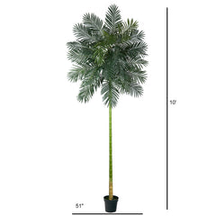10’ Golden Cane Artificial Palm Tree - Ornate Home