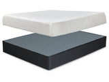 10 Inch Chime Memory Foam White King Mattress and Foundation (Online Special Price) - Ornate Home