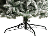 10’ Slim Flocked Montreal Fir Artificial Christmas Tree
