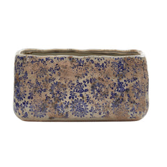 10” Tuscan Ceramic Rectangle Planter - Ornate Home