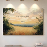 Golden Field of Peace with Psalm 4:8