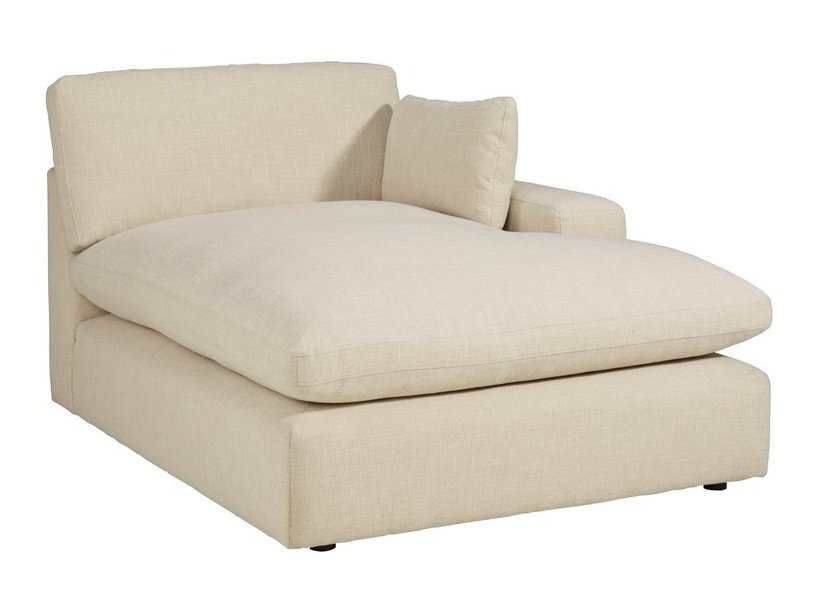 (Online Special Price) Elyza Linen 5pc Sectional Sofa w/ RAF Corner Chaise - Ornate Home