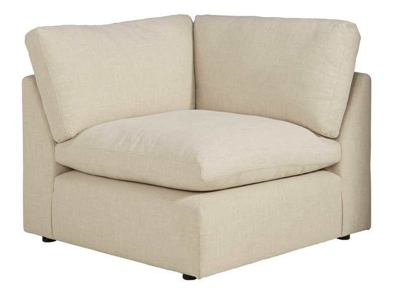 (Online Special Price) Elyza Linen 5pc Sectional Sofa w/ LAF Corner Chaise - Ornate Home