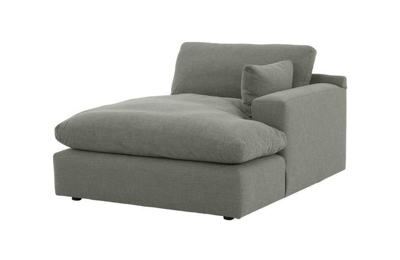 (Online Special Price) Elyza Smoke 5pc Sectional Sofa w/ RAF Corner Chaise - Ornate Home