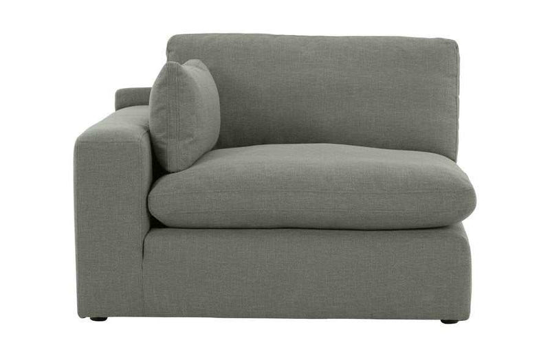 (Online Special Price) Elyza Smoke 5pc Sectional Sofa w/ RAF Corner Chaise - Ornate Home
