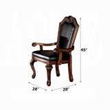 Chateau De Ville Black  & Cherry Arm Chair (Set of 2) - Ornate Home