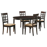 Gabriel Cappuccino 5-piece Dining Room Set - Ornate Home