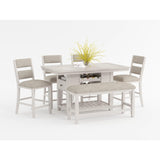 Savile Beige Counter Height Bench