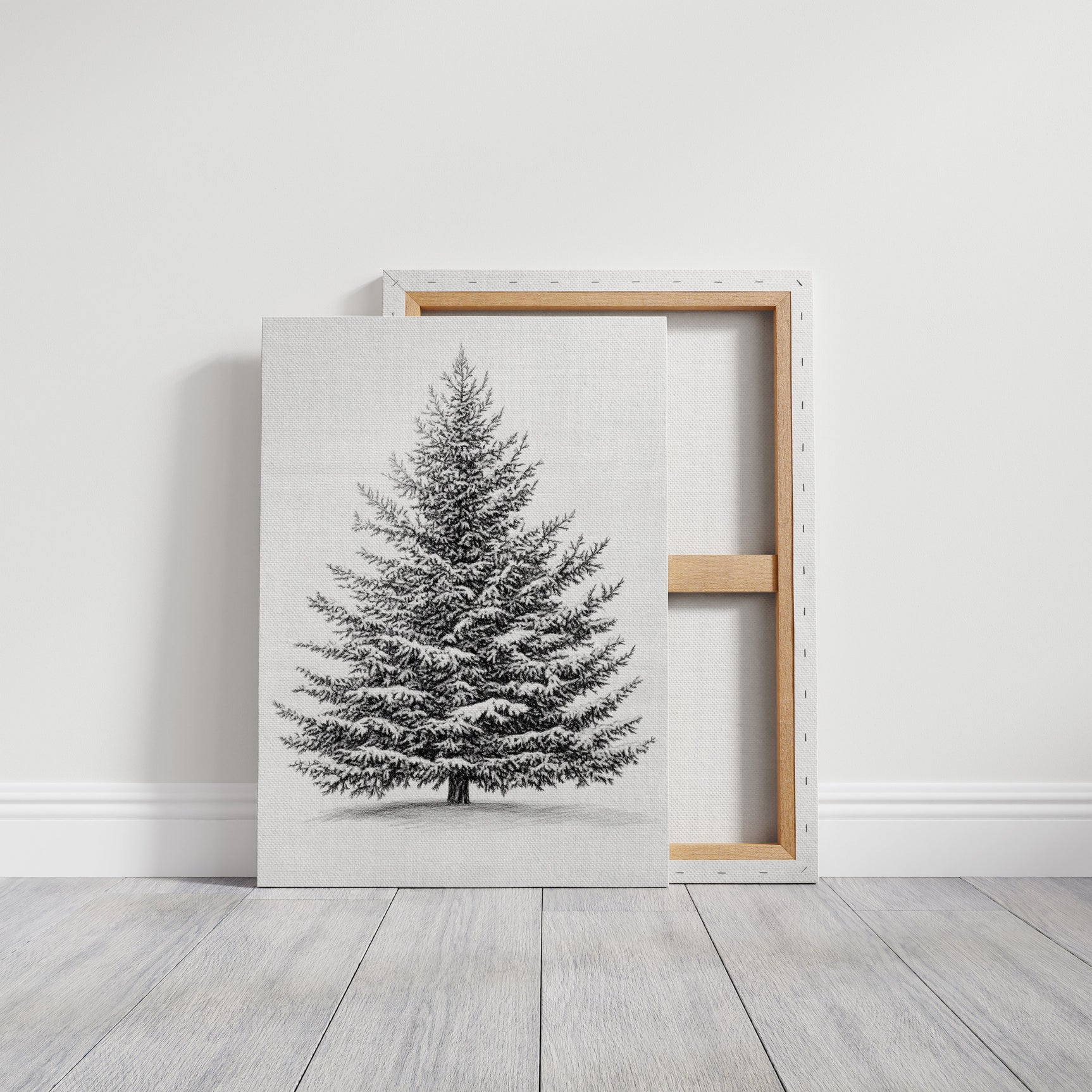A Blanket Of White Snow-Covered Pine