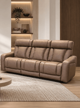 Bryce Sahara Fabric Power Reclining Sofa