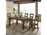 Coleman Rustic Golden Brown 5-piece Dining Room Set - Ornate Home