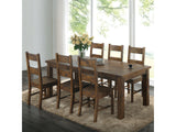 Coleman Rustic Golden Brown  7-piece Dining Room Set - Ornate Home