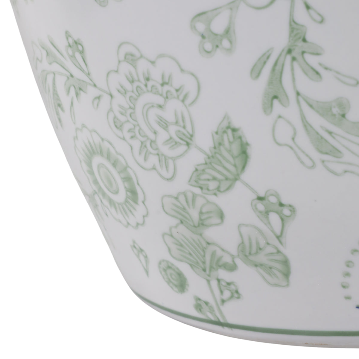 Peytonwell Green/White Garden Stool