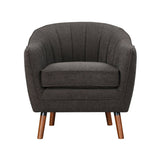 Cutler Charcoal Accent Chair - Ornate Home