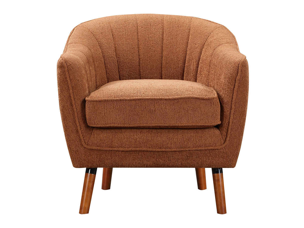 Cutler Rust Accent Chair - Ornate Home