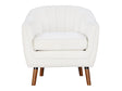 Cutler White Accent Chair - Ornate Home