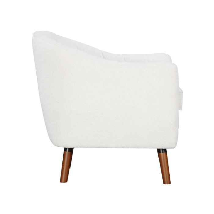 Cutler White Accent Chair - Ornate Home