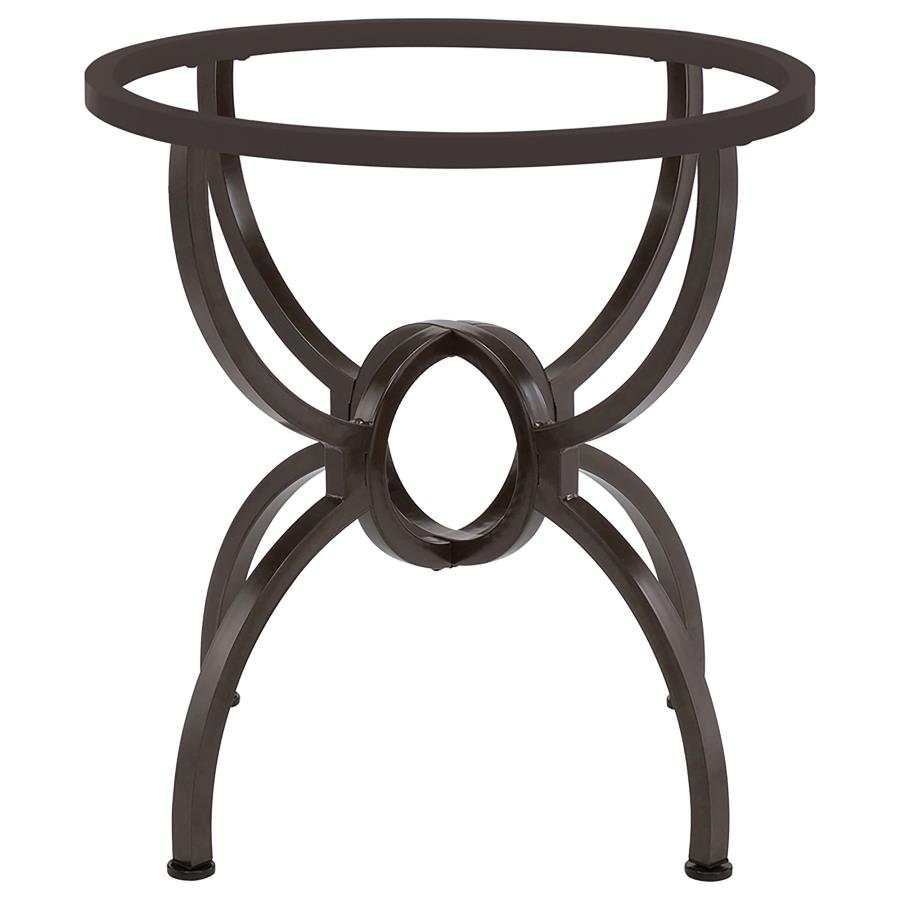 Aviano Gunmetal & Round Glass Dining Table - Ornate Home