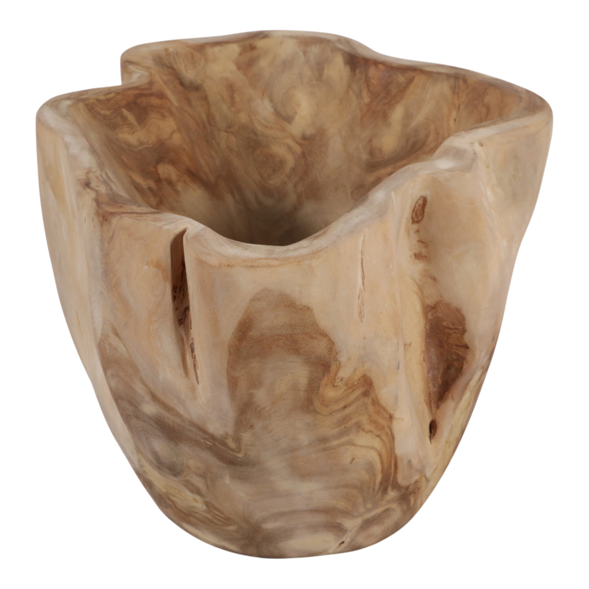 Del Mar Natural Teak Root Bowl