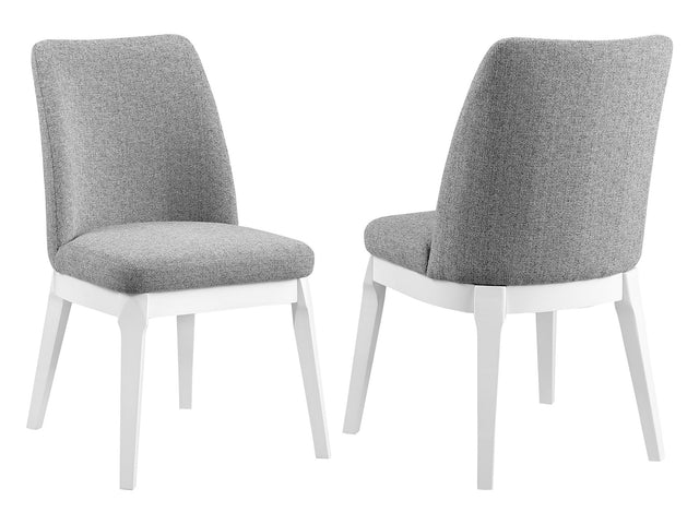 Carissa Light Grey Side Chair (Set of 2) - Ornate Home