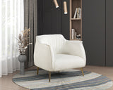 Rachael White Accent Chair - Ornate Home