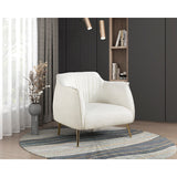 Rachael White Accent Chair - Ornate Home