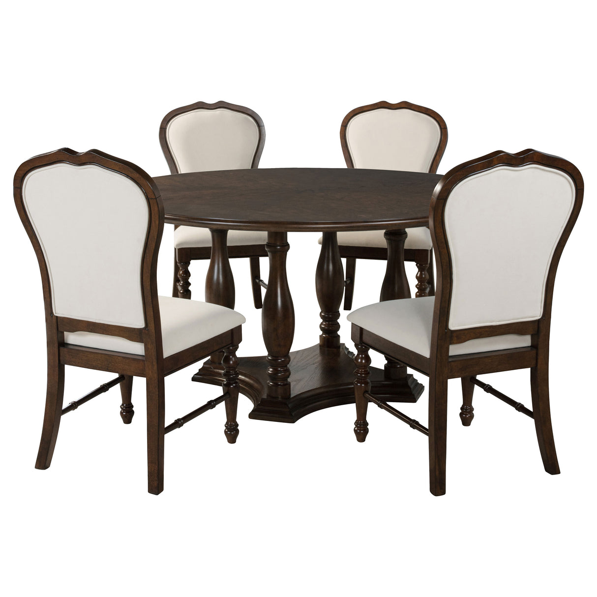 Landon Rich Brown 5-piece Dining Room Set - Ornate Home