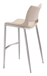 Ace Light Pink & Silver Barstool (Set of 2)